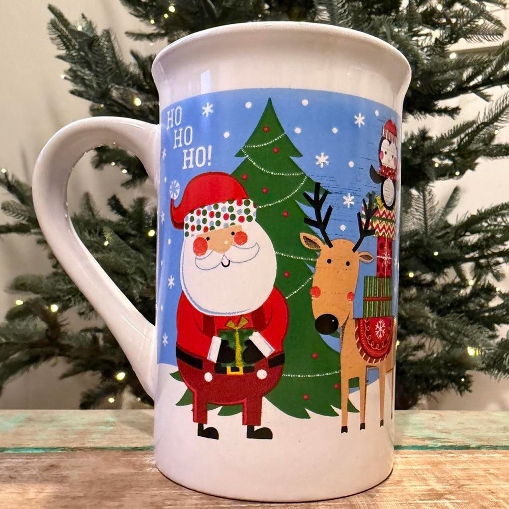 Royal Norfolk Christmas Mug with Santa and Reindeer